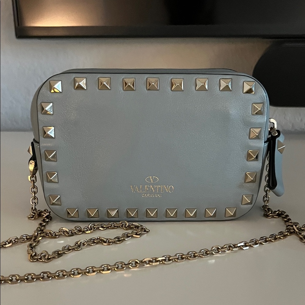 Valentino Garavani light blue Studded Women's Bag